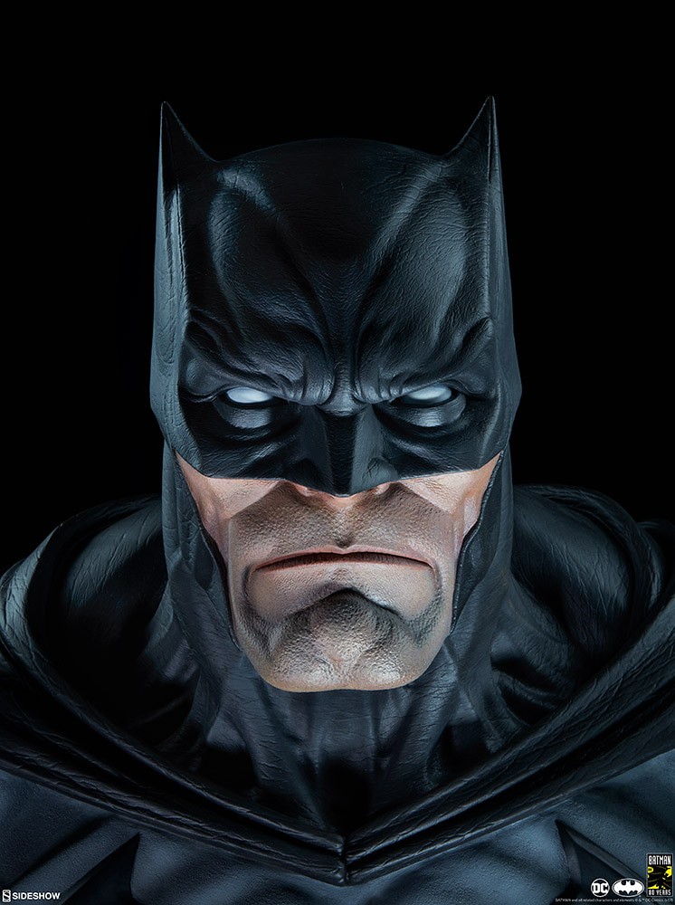 壓倒性的強悍魄力！ Sideshow Collectibles DC Comics【蝙蝠俠】Batman 1：1 比例半身胸像作品