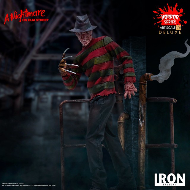 Iron Studios《半夜鬼上床》佛萊迪·庫格 Freddy Krueger 1/10 比例全身雕像作品 普通版/豪華版
