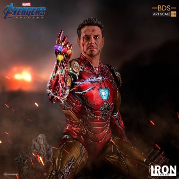 Iron Studios Battle Diorama 系列《復仇者聯盟：終局之戰》我是鋼鐵人 I Am Iron Man 1/10 比例決鬥場景雕像作品
