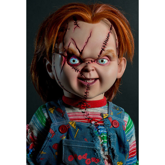 殺人鬼娃恰吉獵奇現身！！ TRICK OR TREAT STUDIOS《鬼娃新娘之鬼娃也有種》恰吉 Chucky 1：1 比例玩偶