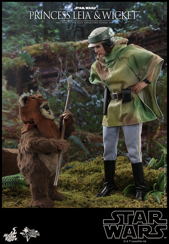 Hot Toys - MMS551 -《星際大戰六部曲：絕地大反攻》莉亞公主＆Wicket Princess Leia and Wicket 1/6 比例人偶套裝組
