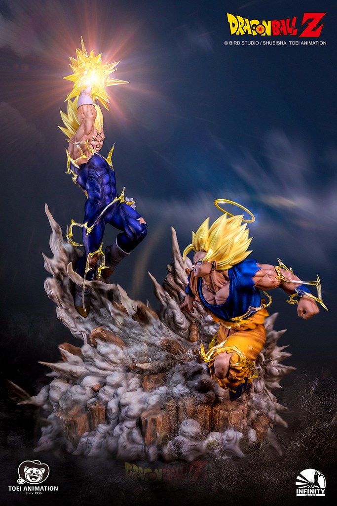 賭上賽亞人王子驕傲的激烈戰鬥！ Infinity Studio Battle Series《七龍珠》超級賽亞人2 悟空 Vs 魔人達爾 SS2 Goku Vs Majin Vegeta 1/6 比例全身場景雕像公開！