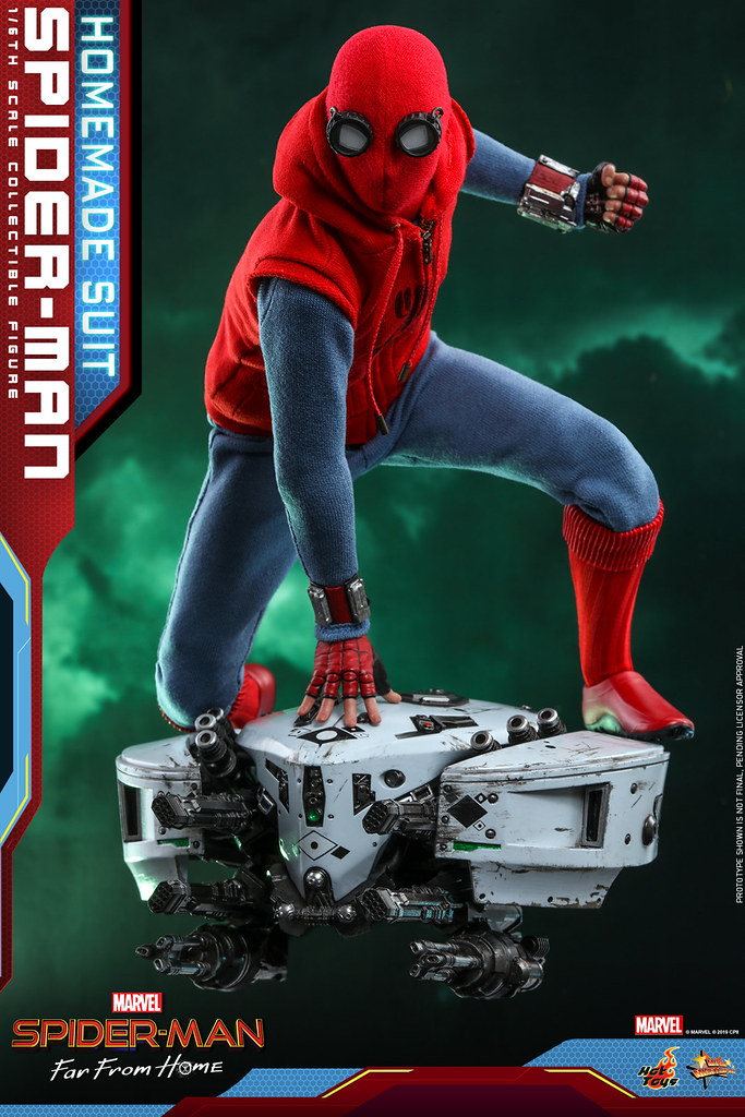 附屬施以舊化戰損的無人機！！ Hot Toys - MMS552 -《蜘蛛人：離家日》蜘蛛人 (自製戰衣版) Spider-Man (Homemade Suit Version) 1/6 比例人偶作品