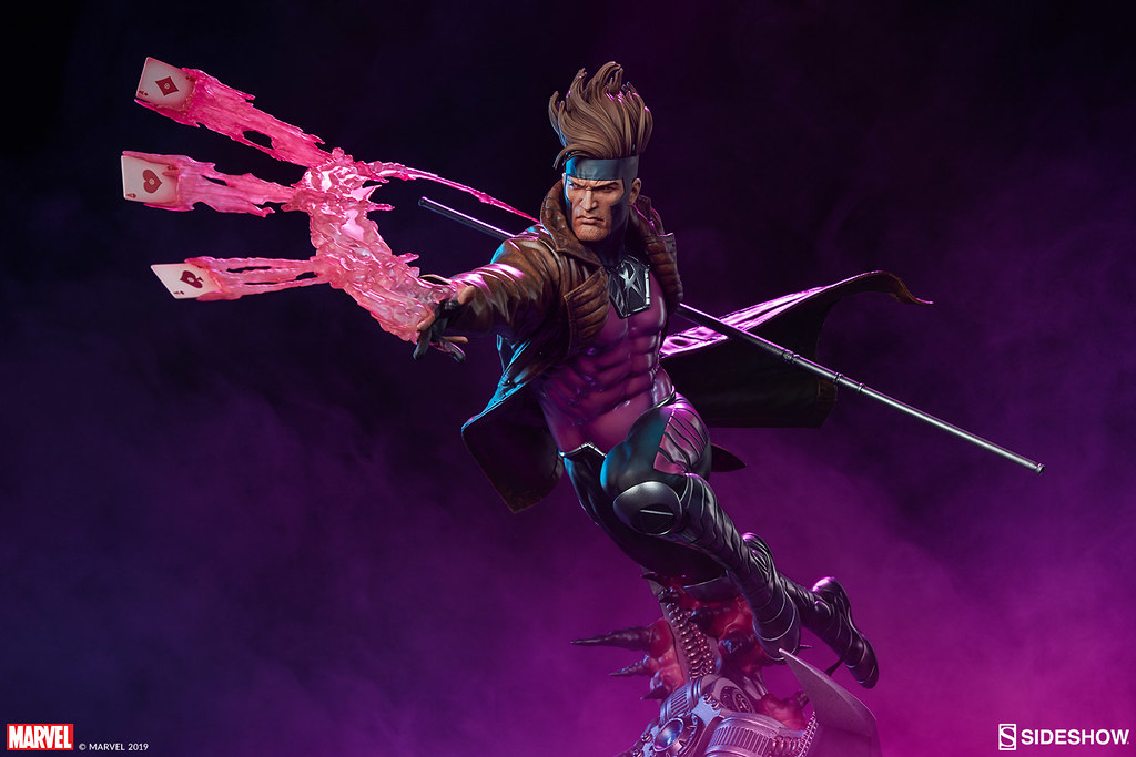 躍動的攻擊姿態再現！ Sideshow Collectibles Marvel Comics【金牌手】Gambit 1/4 比例全身雕像 普通版/EX版
