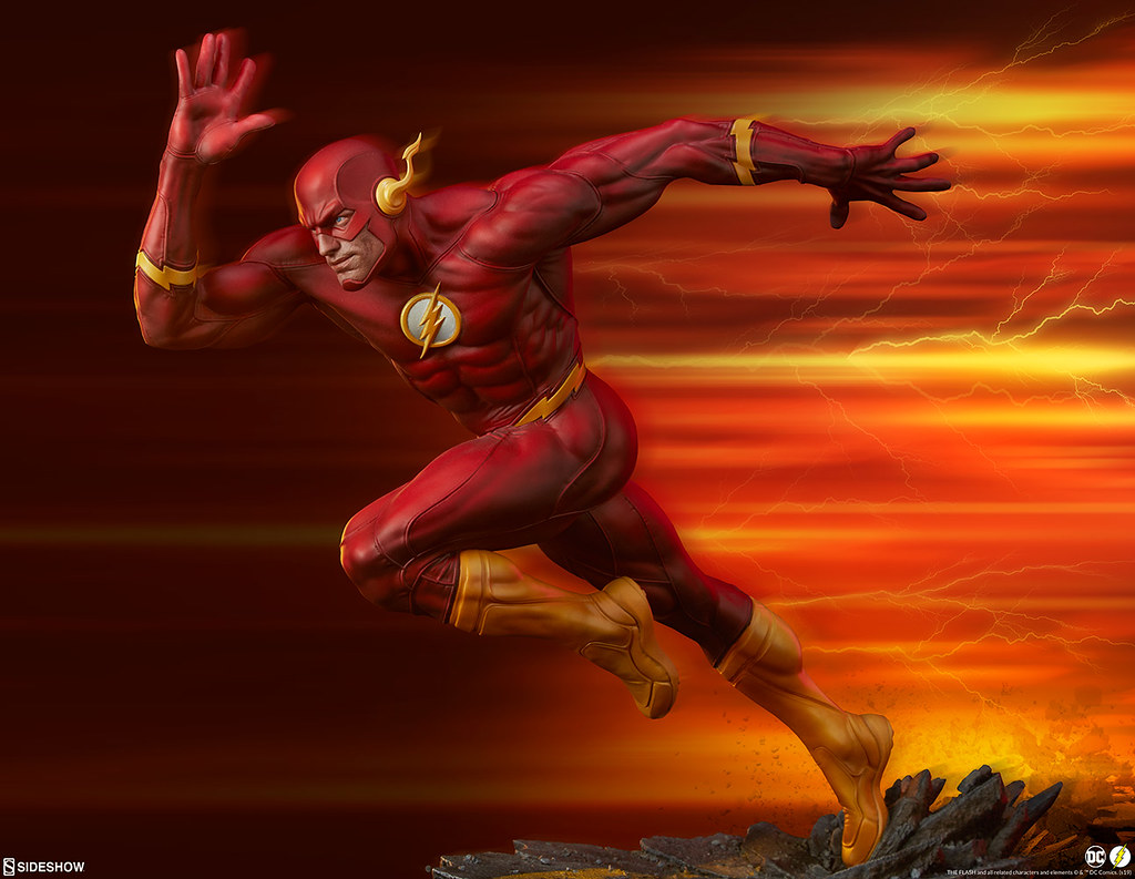急速奔馳的躍動造型！ Sideshow Collectibles Premium Format Figure 系列 DC Comics【閃電俠】The Flash 1/4 比例全身雕像 普通版/EX版
