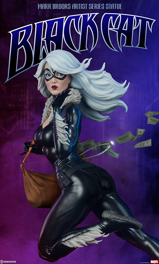 性感大盜現身！ Sideshow Collectibles Mark Brooks Artist Series【黑貓】Black Cat 1/5 比例全身雕像作品 普通版/EX版
