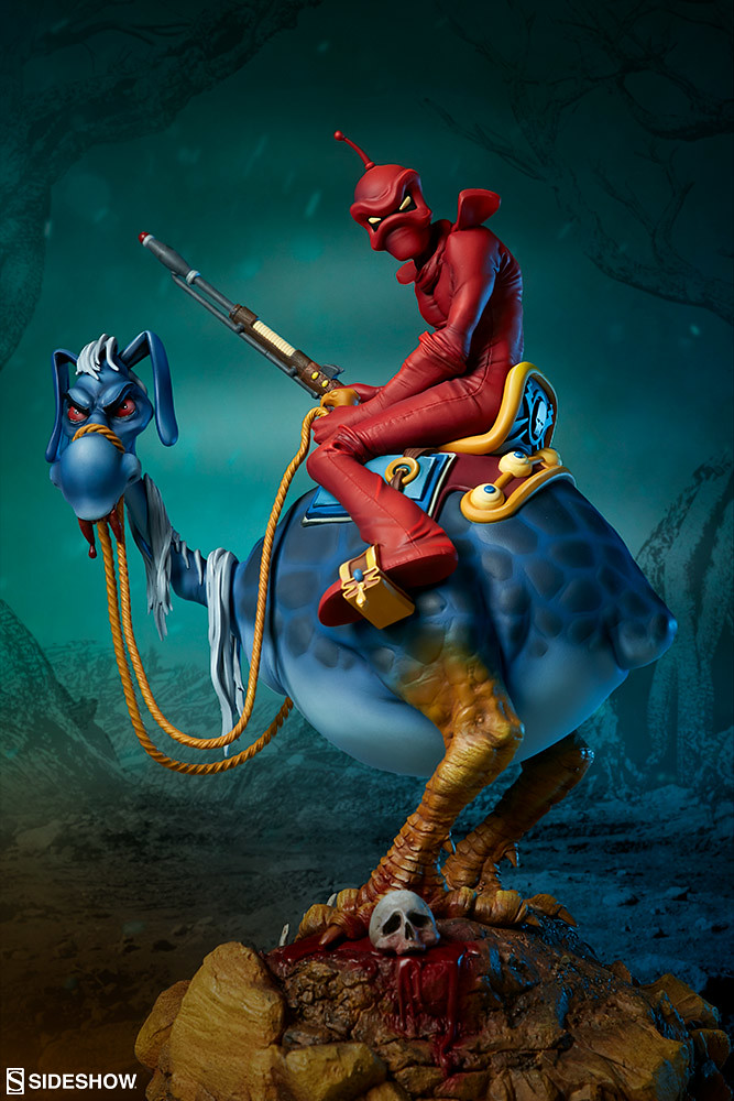 漫步在荒漠的神秘騎士！ Sideshow Collectibles【威廉·斯托特的紅騎士】William Stout's Red Rider 全身雕像作品