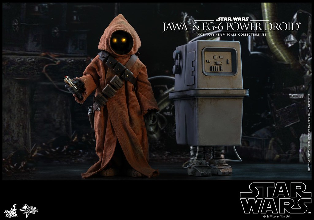 Hot Toys - MMS554 -《星際大戰四部曲：曙光乍現》爪哇族＆EG-6 動力機器人 Jawa & EG-6 Power Droid 1/6 比例人偶作品