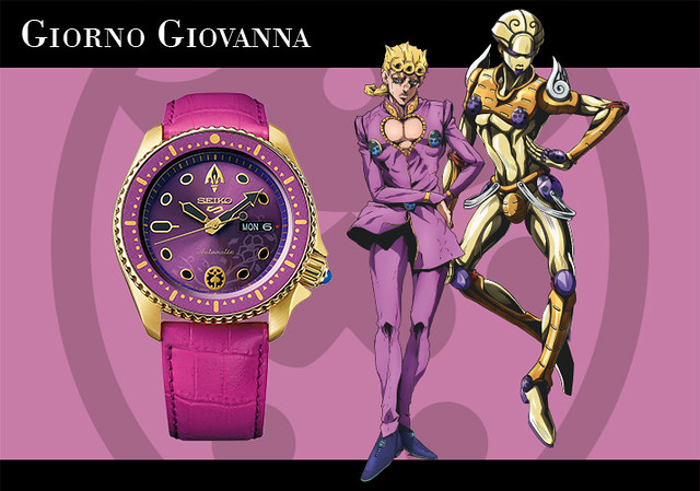 大膽地秀出你的替身風格！《JOJO 的奇妙冒險 黃金之風》與 SEIKO 5 SPORTS 聯名款手錶（セイコー 5スポーツ × ジョジョの奇妙な冒険 黄金の風 腕時計）