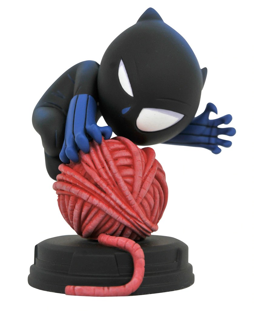 「在保衛瓦干達之前，請容許我先玩個毛線球」Gentle Giant Marvel Comics【黑豹】Animated Black Panther Statue