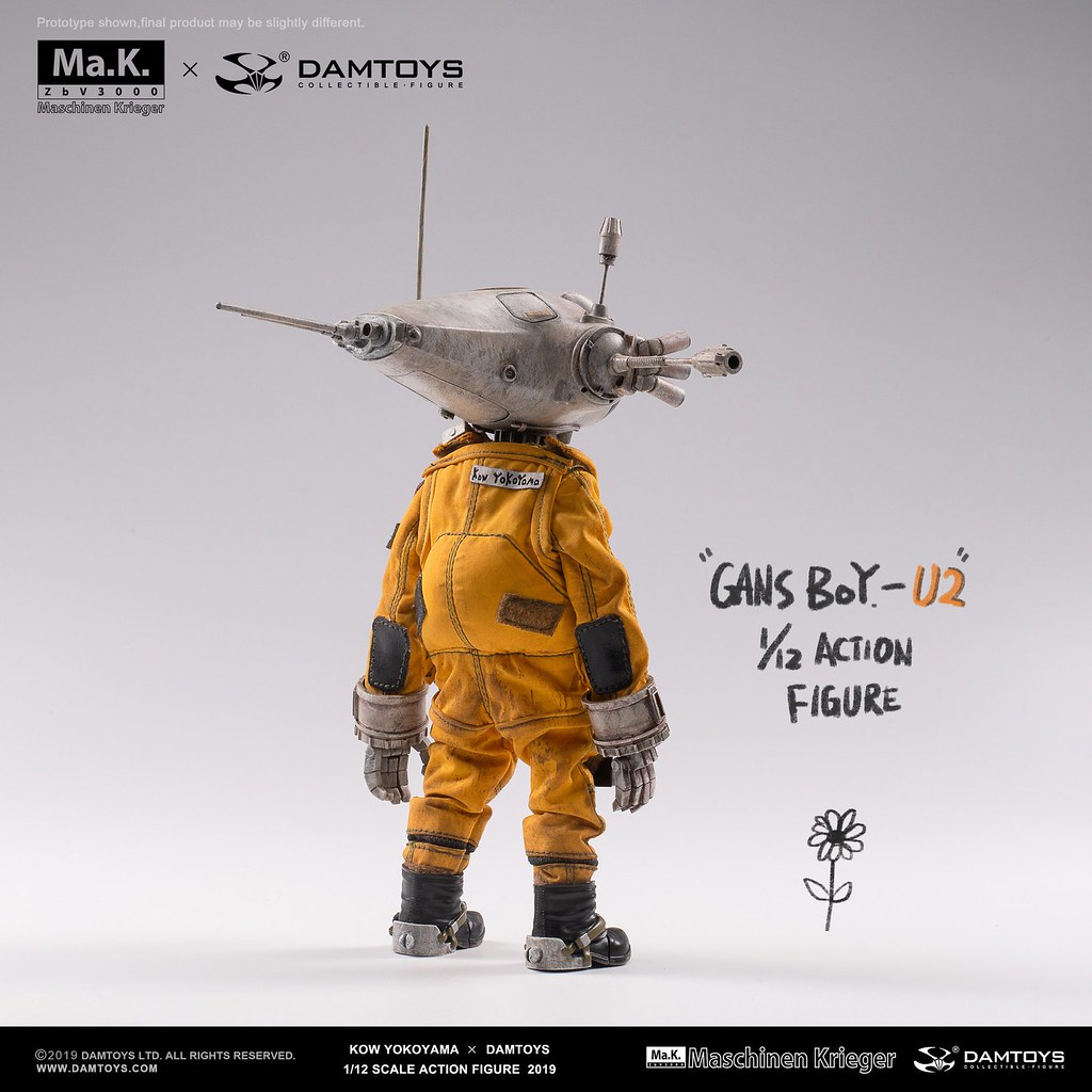 DAMTOYS × 橫山宏】首款1/12 比例可動人偶作品「Gans Boy U-2 DAMTOYS × 橫山宏】首款1/12 比例可動人偶作品「Gans Boy U-2