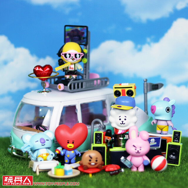 BT21《超級巨星公仔組》萌翻天的宇宙明星大集合！第一～三彈＆豪華露營車 開箱報告