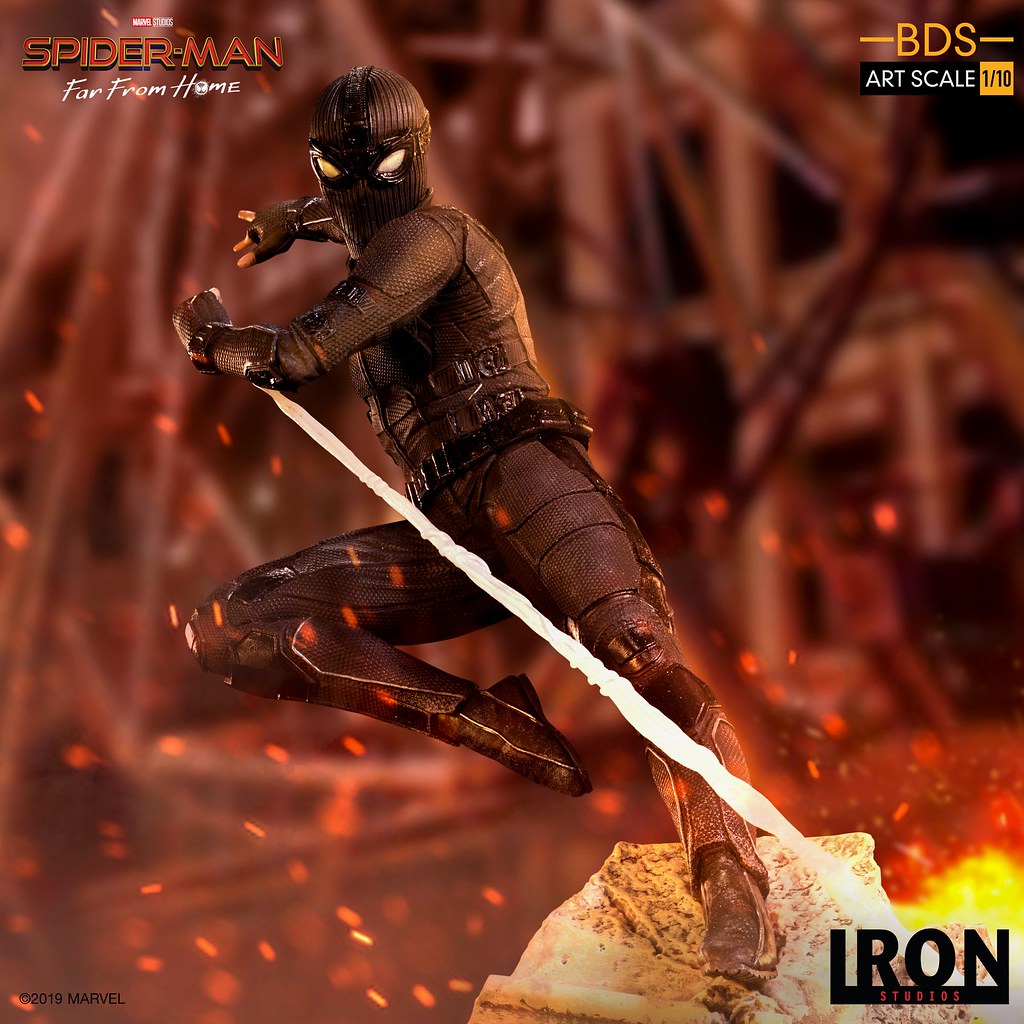 歐洲的山寨版蜘蛛人參戰ＸＤＤ！ Iron Studios Battle Diorama 系列《蜘蛛人：離家日》夜猴 Night-Monkey 1/10 比例決鬥場景雕像
