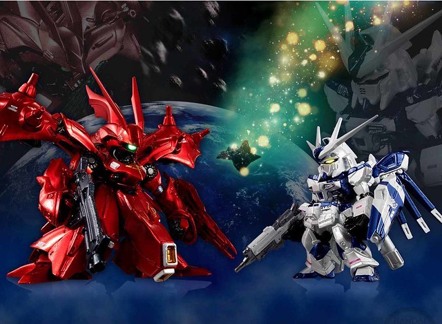 夢幻對決組合再現！FW GUNDAM CONVERGE:CORE《機動戰士鋼彈 逆襲的夏亞 貝托蒂嘉的子嗣》Hi-ν鋼彈&夜鶯（金屬配色ver.）【PB限定】