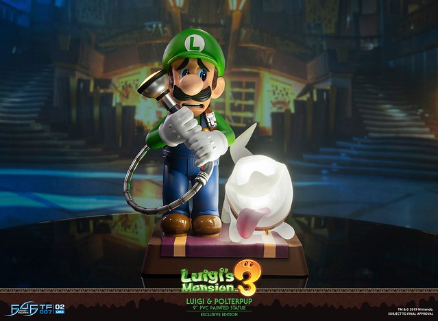 弟弟挑大樑當主角！First 4 Figures《路易吉洋樓3》路易吉 PVC 立體化人形（LUIGI'S MANSION 3 PVC）