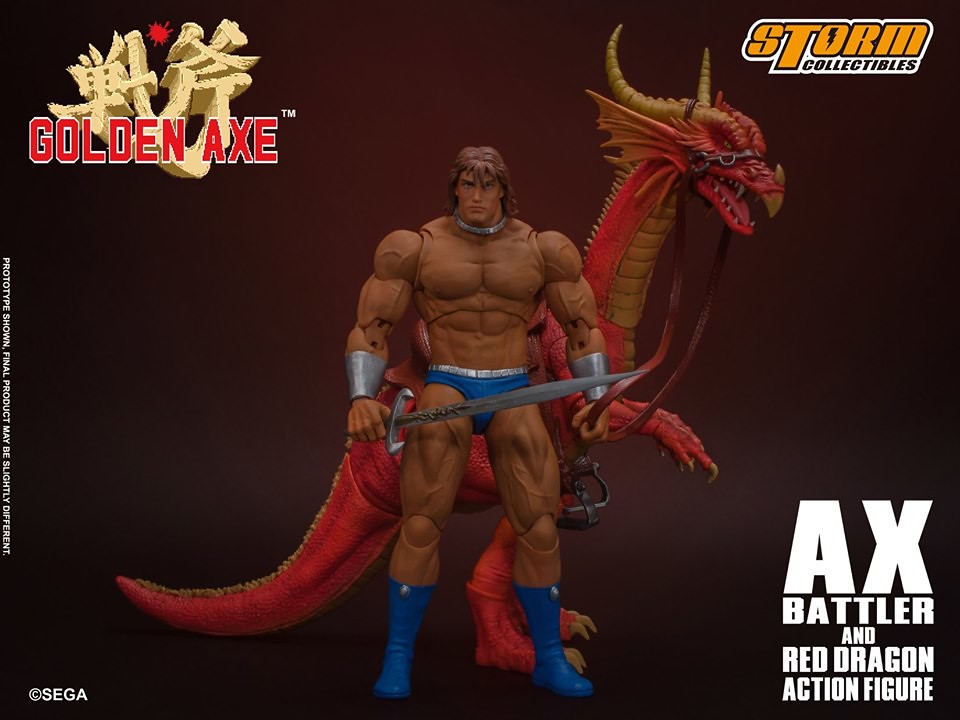 時代的淚水 Storm Collectibles 戰斧golden Axe 亞克斯 巴特拉 紅龍1 12可動人形 Ax Battler And Red Dragon Action Figure 玩具人toy People News