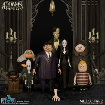 全世界最古怪的家庭，熟悉的黑色幽默！ MEZCO 5 POINTS 系列《阿達一族》The Addams Family 可動人偶搞怪登場～
