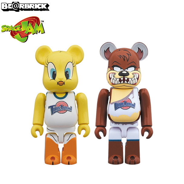 MEDICOM TOY BE@RBRICK《怪物奇兵》崔弟、魔鬼塔斯400%（SPACE JAM