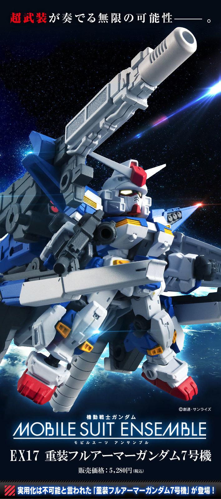 更新官圖 Mobile Suit Ensemble 機動戰士鋼彈msv Ex17 重裝型全裝甲鋼彈7 號機 重装フルアーマーガンダム7号機 Pb限定 玩具人toy People News