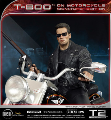 「我要你的衣服，你的靴子，跟你的摩托車。」DarkSide Collectibles Studio《魔鬼終結者2：審判日》摩托車上的 T-800 T-800 on Motorcycle 1/4 比例雕像