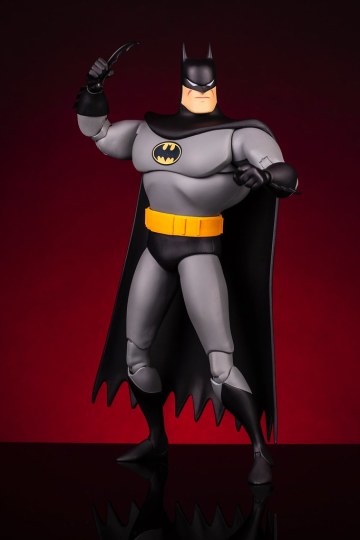 這次附上了老爺的裸顏頭雕！ MONDO《蝙蝠俠：動畫系列》蝙蝠俠 (黑色變體版) Batman: The Animated Series Batman (Black Variant) 1/6 比例人偶