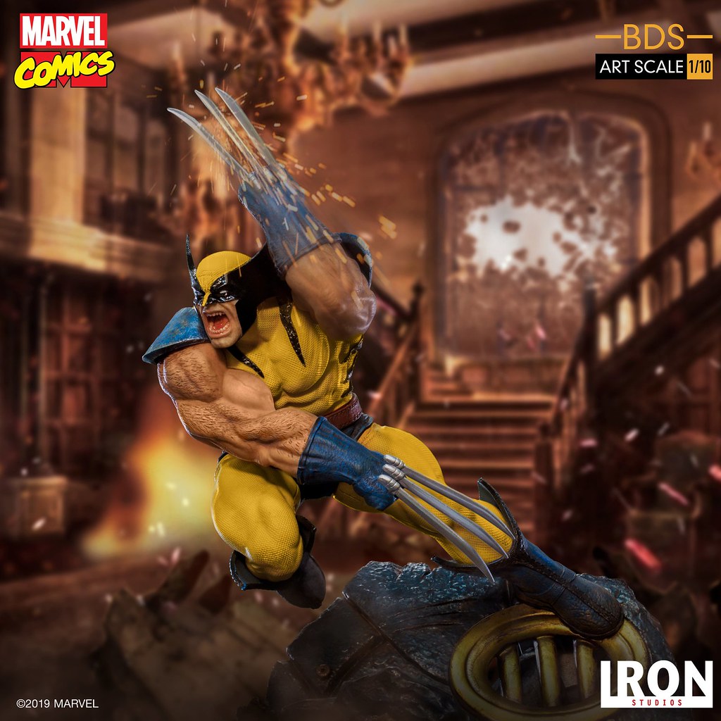 超硬派的壯碩肌肉線條再現！ Iron Studios Battle Diorama 系列 Marvel Comics【金鋼狼】Wolverine 1/10 比例雕像 