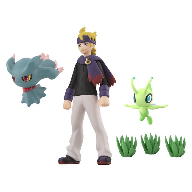 穿梭時空的相遇《精靈寶可夢》1/20比例食玩『POKEMON SCALE WORLD 城都地區篇「小松＆夢妖＆時拉比（マツバ＆ムウマ＆セレビィ）」