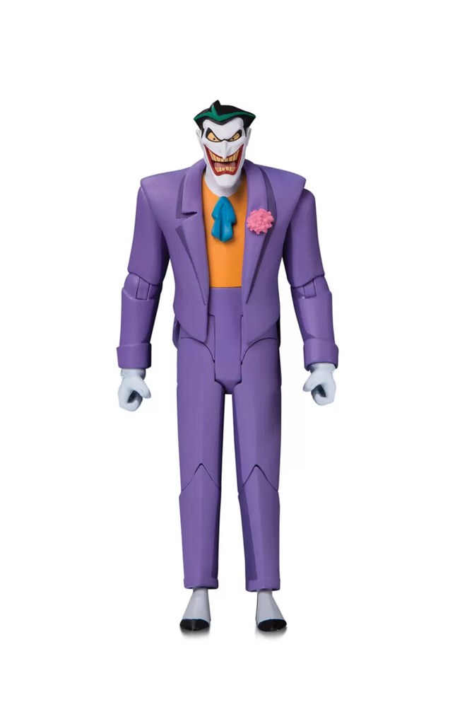 經典的動畫造型，犯罪王子再歸來！ DC Collectibles Batman: The Adventures Continue 系列【小丑】The Joker 6 吋可動人偶