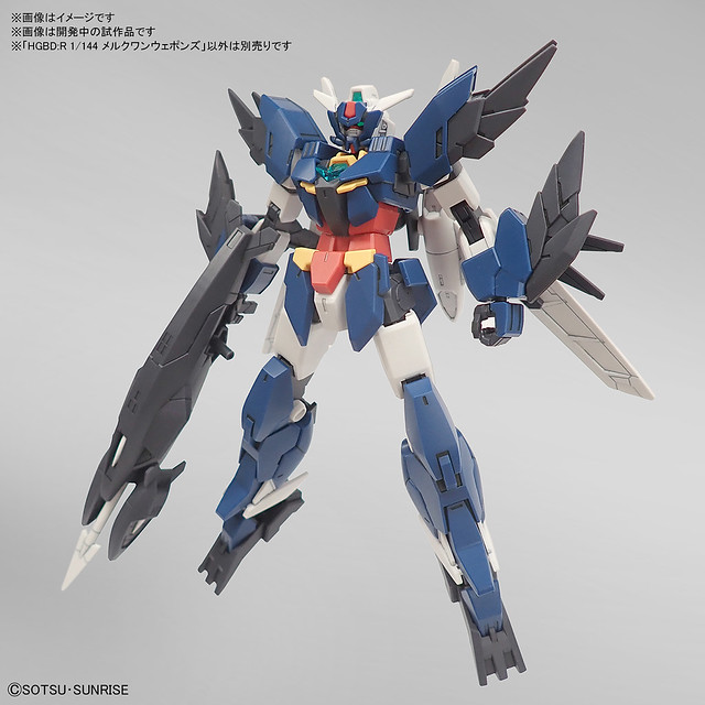 水中用裝備登場！HGBD:R 1/144《鋼彈創鬥者潛網大戰Re:RISE》水星 1 式組件 / 水星 1 式武裝（メルクワンユニット / メルクワンウェポンズ）