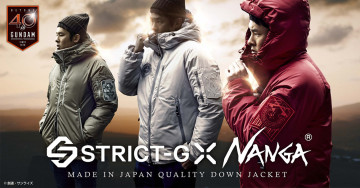 STRICT-G × NANGA 推出《機動戰士鋼彈》40 週年紀念 聯名羽絨外套（ダウンジャケット『機動戦士ガンダム』40周年記念 シャアモデル）