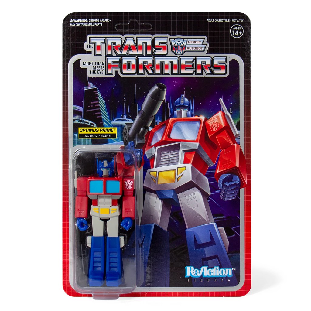 讓人懷念的復古 G1 造型！ Super7 ReAction Figures 系列《變形金剛》Transformers 3.75 吋吊卡玩具 六位角色參戰～