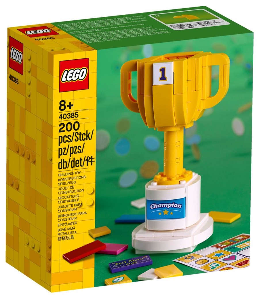 買了這麼多樂高，很值得擁有一座獎盃吧～！ LEGO 40385【獎盃】Trophy 情報公開