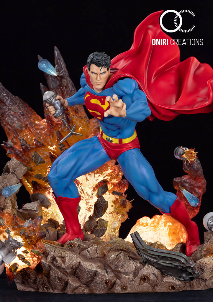 再現 Jim Lee 筆下充滿張力的漫畫封面！ Oniri Creations DC Comics【超人：為了明天】Superman: For Tomorrow 1/6 比例全身雕像