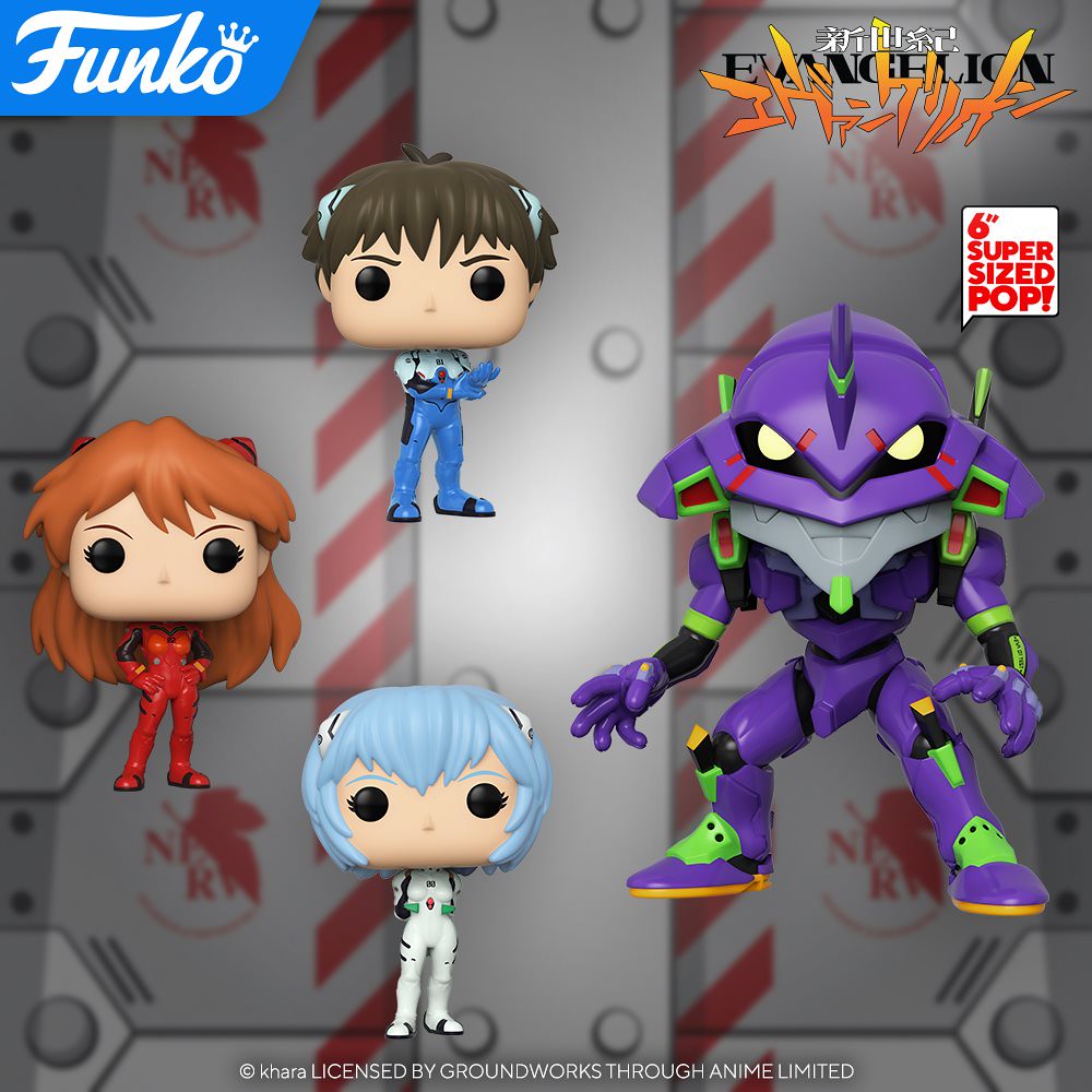 頭超大的初號機！ Funko Pop! Animation 系列《新世紀福音戰士》碇真嗣、綾波零、明日香三位適格者登場，還有尺寸更巨大的初號機！