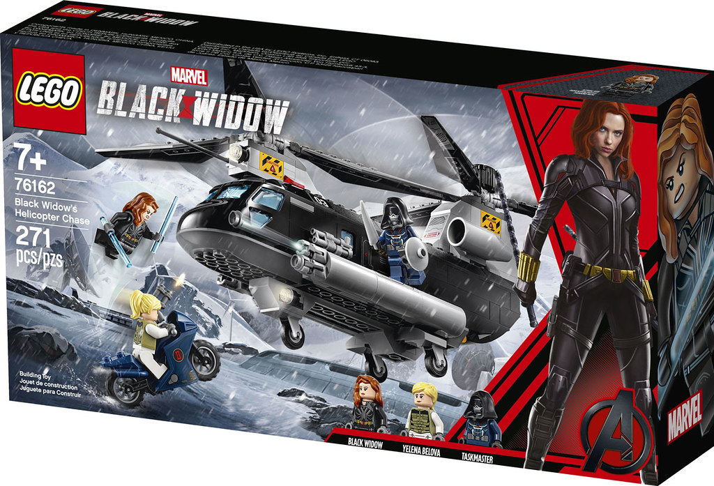 美麗又強悍的特務來襲！ LEGO 76162《黑寡婦》黑寡婦直升機追逐 Black Widow’s Helicopter Chase 公開