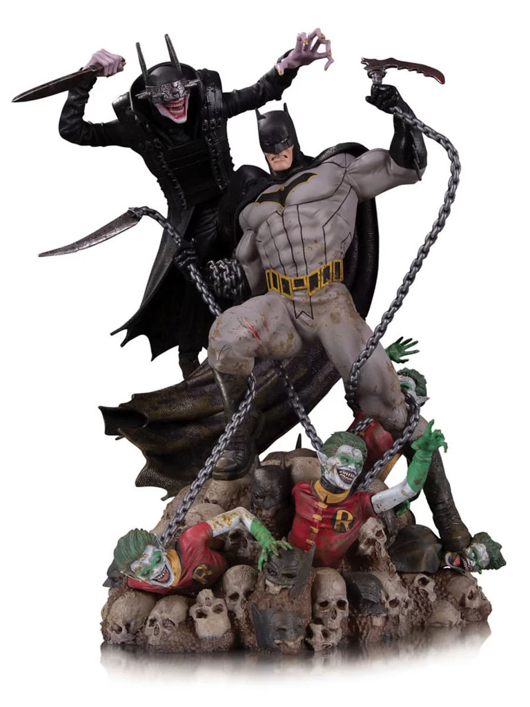 瀰漫著濃厚的末日氛圍！ DC Collectibles《Dark Nights: Metal》大笑蝙蝠俠 VS. 蝙蝠俠 The Batman Who Laughs VS. Batman 1/8 比例全身雕像