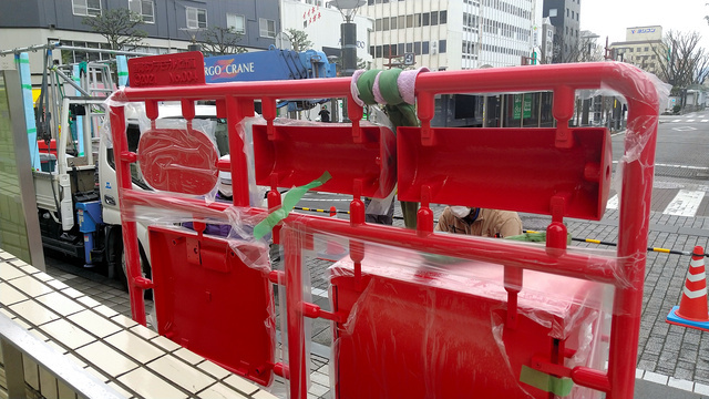 不愧是模型之都靜岡!郵筒和看板都模型化!