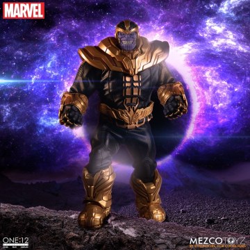 重量級規格打造，瘋狂泰坦現身！ MEZCO ONE:12 COLLECTIVE 系列 MARVEL【薩諾斯】Thanos 1/12 比例可動人偶