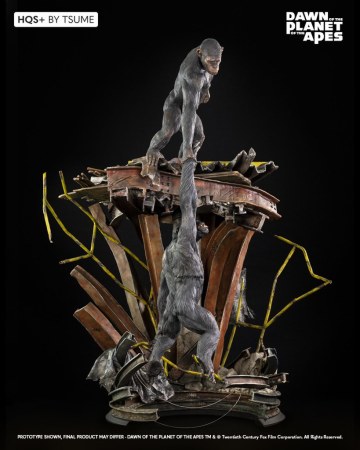 Tsume-Art HQS+系列《猩球崛起：黎明的進擊》「猩猩不會自相殘殺」1/5比例 場景雕像（DAWN OF THE PLANET OF THE APES Ape Not Kill Ape）
