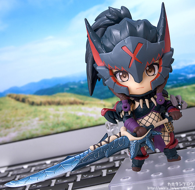 藏於闇夜，如疾風般奔馳之人！黏土人《魔物獵人世界：ICEBORNE》獵人♀ 迅龍α DX Ver.（ねんどろいど ハンター♀ ナルガα DX Ver.）