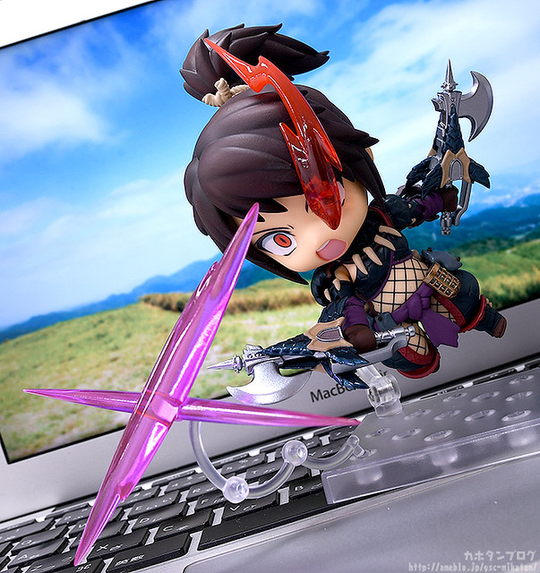 藏於闇夜，如疾風般奔馳之人！黏土人《魔物獵人世界：ICEBORNE》獵人♀ 迅龍α DX Ver.（ねんどろいど ハンター♀ ナルガα DX Ver.）