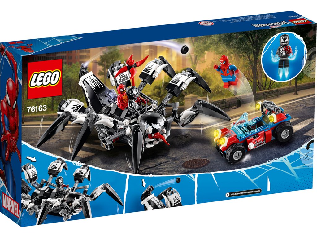 全新的「鋼鐵猛毒」人偶登場！ LEGO 76163 漫威超級英雄系列【猛毒爬行機】Venom Crawler