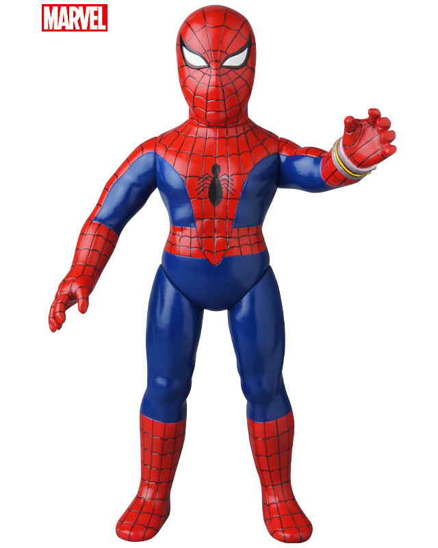 是那位駕駛巨大機器人擊敗壞蛋的蜘蛛人！ MEDICOM TOY「東映蜘蛛人」(東映テレビシリーズ スパイダーマン) 軟膠人偶