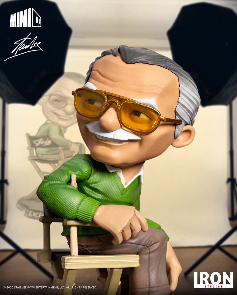 導演椅上的漫威之父Q版立體化! Iron Studios Minico 系列【史丹·李】Stan Lee 全身雕像