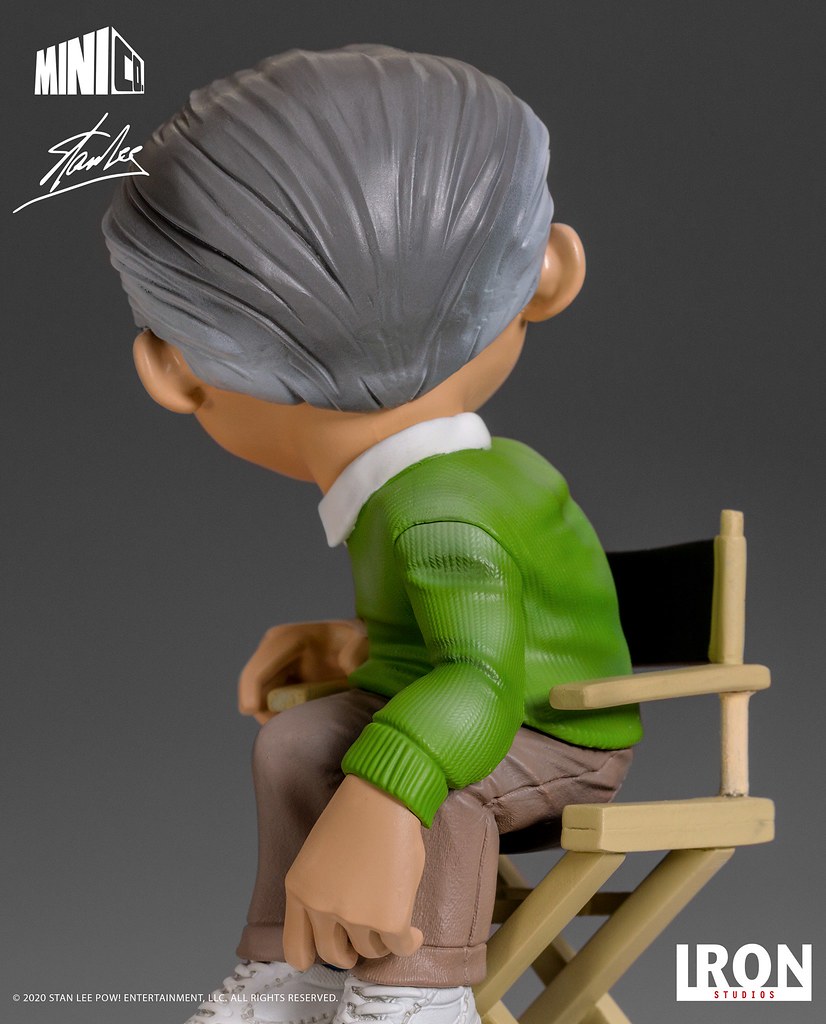 導演椅上的漫威之父Q版立體化! Iron Studios Minico 系列【史丹·李】Stan Lee 全身雕像