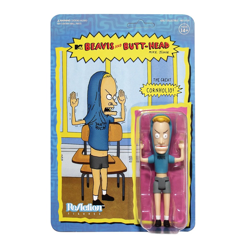 嘿嘿嘿... 呵呵呵... Super7 ReAction Figure 系列《癟四與大頭蛋》Beavis and Butt-Head 多款 5 吋吊卡玩具發表！