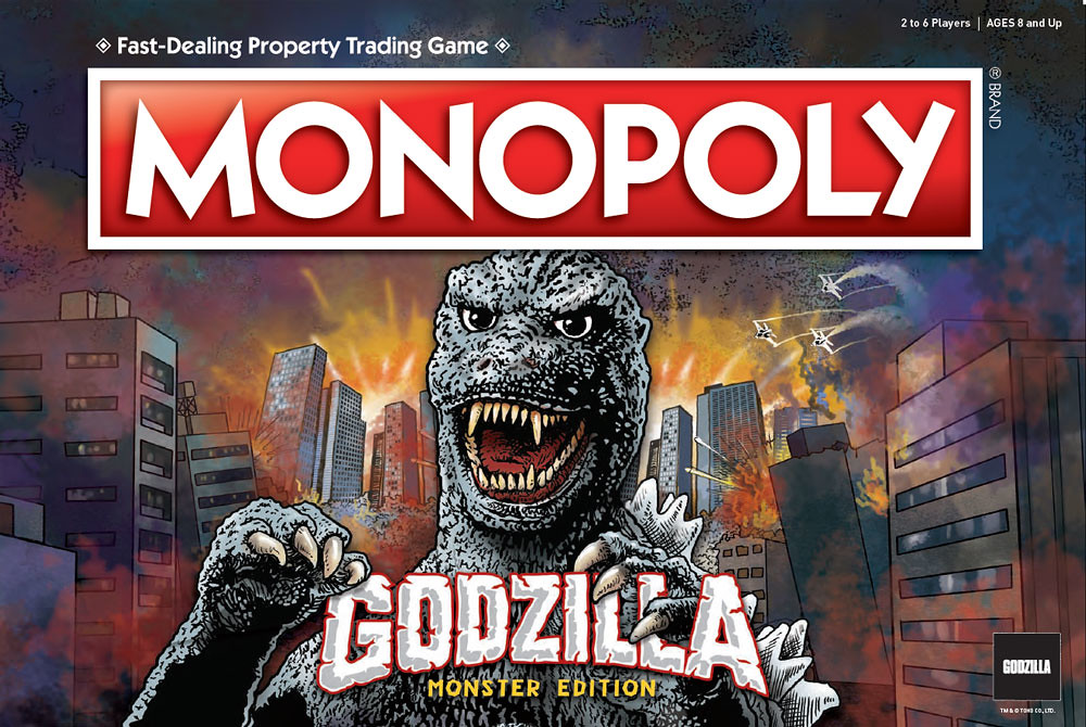 怪獸之王闖入桌遊戰場！！ Usaopoly × 東寶《哥吉拉》主題地產大亨＆疊疊樂 MONOPOLY®: Godzilla & JENGA®: Godzilla Extreme Edition