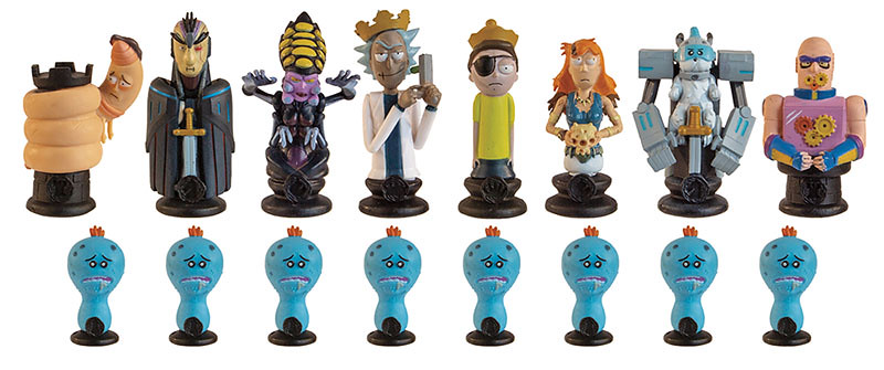 來場跨次元的宇宙爭霸戰吧！ Usaopoly × Adult Swim《瑞克與莫蒂》主題西洋棋組 Rick and Morty™ Collector’s Chess Set