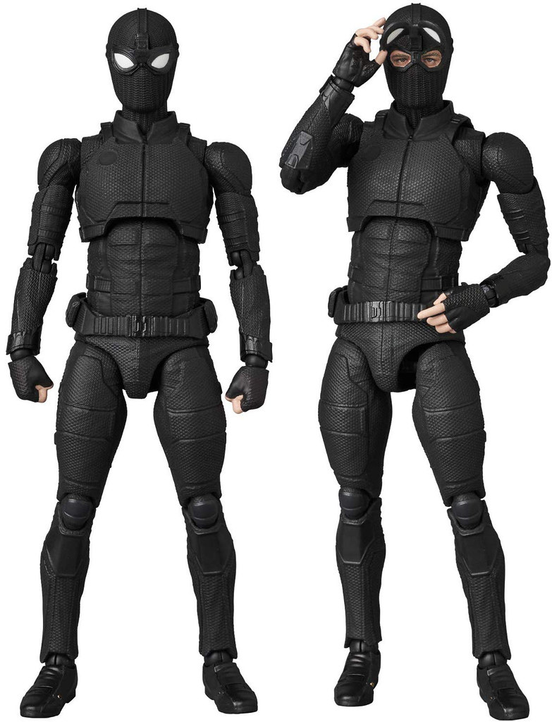 豪華的四頭雕陣容！ MAFEX《蜘蛛人：離家日》蜘蛛人 潛行戰衣 マフェックス No.125 MAFEX SPIDER-MAN Stealth Suit