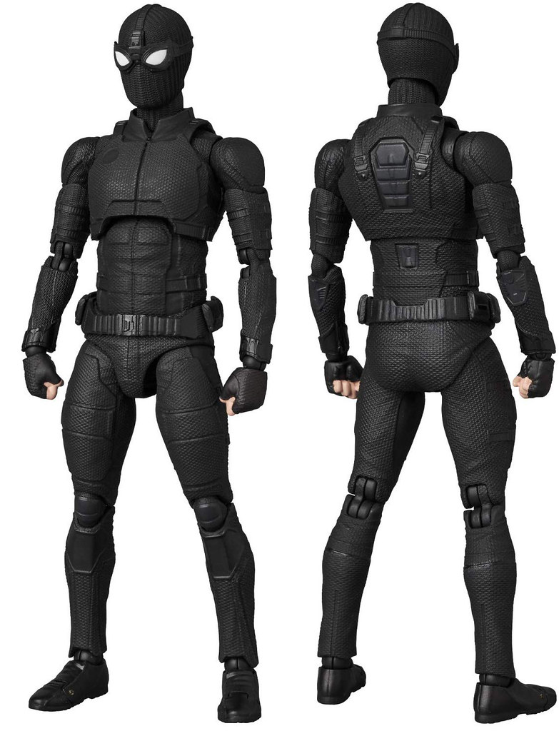 豪華的四頭雕陣容！ MAFEX《蜘蛛人：離家日》蜘蛛人 潛行戰衣 マフェックス No.125 MAFEX SPIDER-MAN Stealth Suit